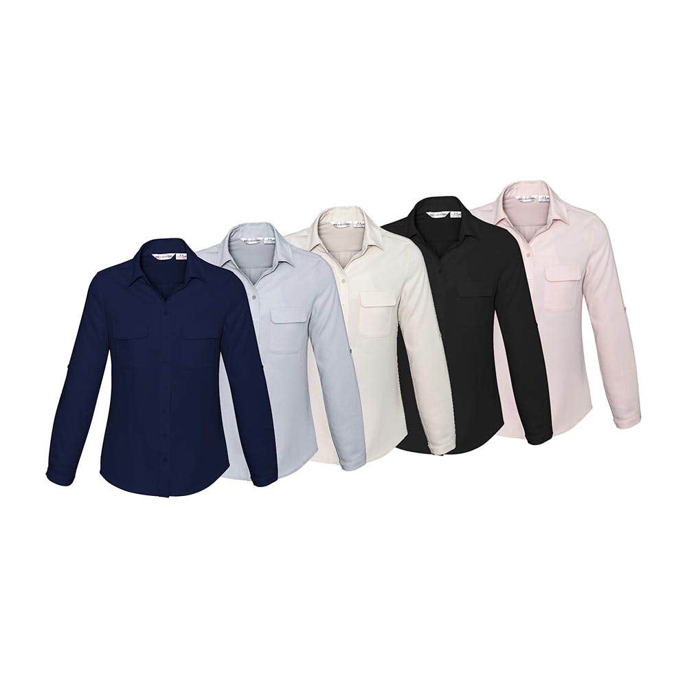 S626LL Madison Women's Long Sleeve Corporate Shirt_BIZS626LL
