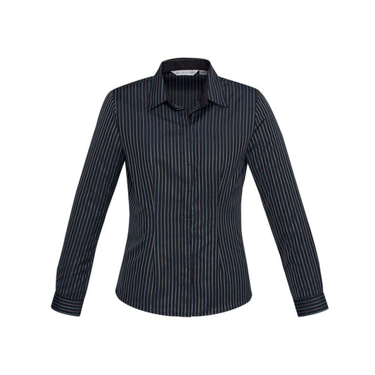 Reno Panel L/S Shirt Ladies Teal Blue - 14 36018721 S415LL-TEAL-14