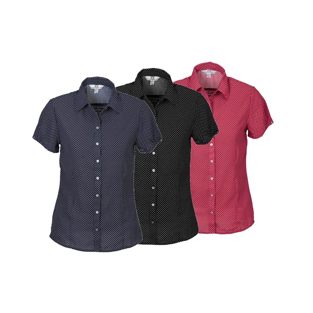 S232LS Ruby Women's Short Sleeve Blouse Shirt BIZS232LS
