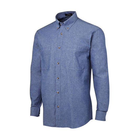 4CUL Long Sleeve Chambray Shirt JB4CUL
