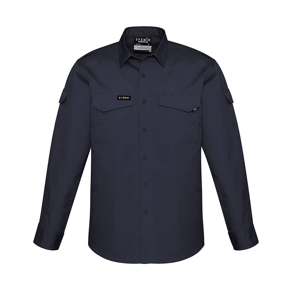 ZW400 - Syzmik Rugged Drill Shirt Charcoal S_539712_ZW400 - CHARCOAL S