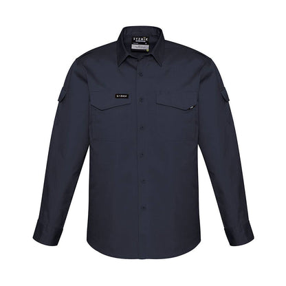 ZW400 - Syzmik Rugged Drill Shirt Charcoal S_539712_ZW400 - CHARCOAL S
