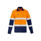 Shirt L/S 150gsm Biomotion Vent Taped Orange/Navy 2xlarge Syzmik_469343_ZW520-O/N-2XL