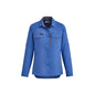 Womens Outdoor L/S Shirt 10 Blue 100gsm Syzmik_542749_ZW760-BLU-10
