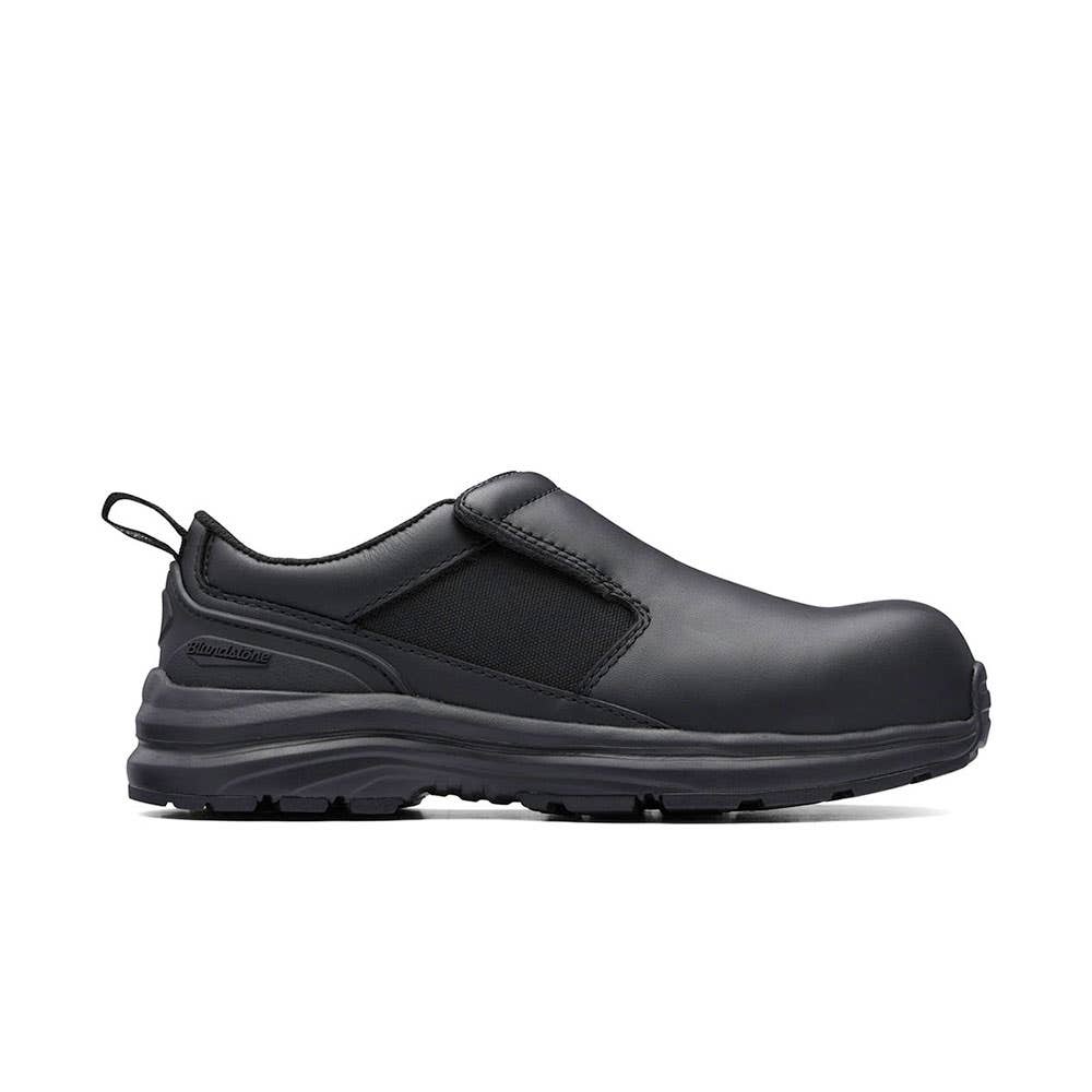 886 Women's Slip On Safety Shoe with Composite Toe Cap & Rubber Sole Black_886