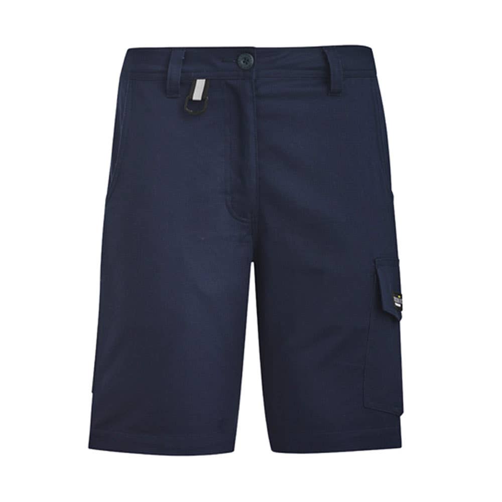 Womens Syzmik Rugged Cooling Vented Shorts 240gsm Navy Size 16 ZS704 492264 ZS704-NAV-16
