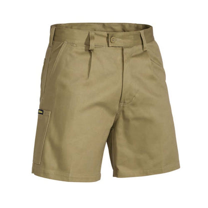 Shorts 112R Khaki Cotton Drill 310gsm Work Bisley_90012999_BSH1007_BCDRR12