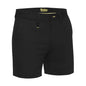 BSH1008 Stretch Cotton Drill Shorts 280gsm Black 117R 40049915 BSH1008 BBLKR17