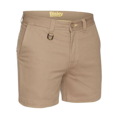BSH1008 Stretch Cotton Drill Shorts 280gsm Khaki 112R 40049905 BSH1008 BCDRR12