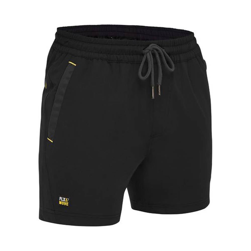 Flx & Move 4 Way Stretch Elastic Waist Short Black 92R 503849 BSH1331 BBLKR92