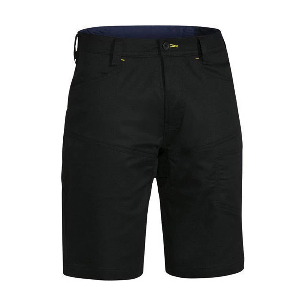 Shorts 102R Black Cotton Twill Ripstop 234gsm Vent X Airflow Bisley_36002414_BSH1474_BBLKR02