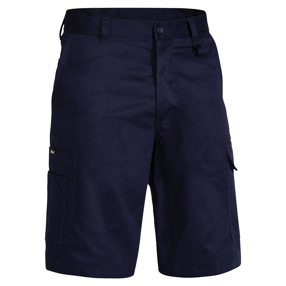 Shorts 102R Navy Cotton Drill 240gsm Utility Vent Bisley_36002498_BSH1999_BPCTR02