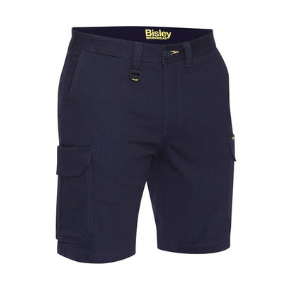 Stretch Cotton Drill Cargo Short 102R Navy Bisley 479063 BSHC1008 BPCTR02