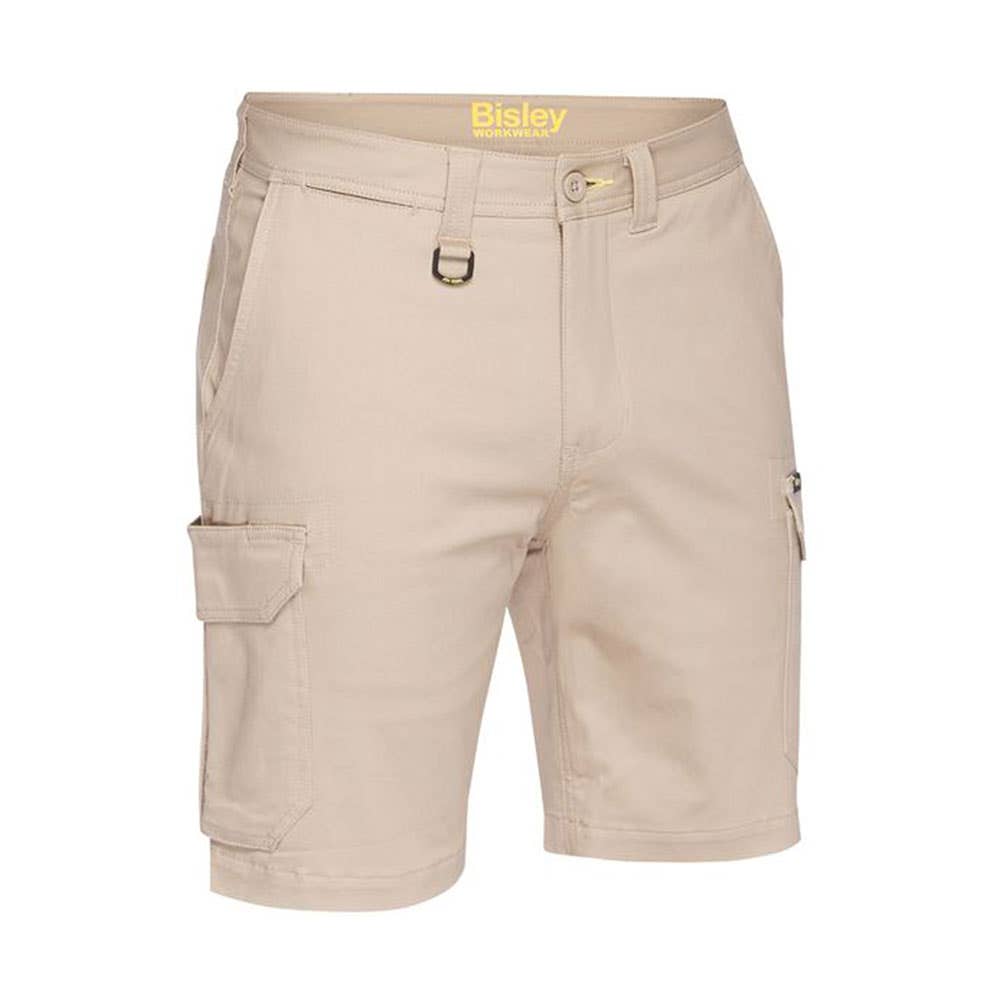 BSHC1008 Stretch Cotton Drill Cargo Shorts 280gsm Stone 102R 40050059 BSHC1008 BSTNR02