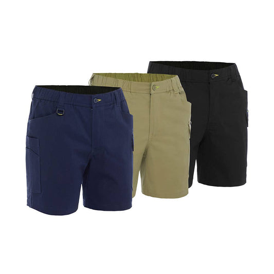 BSHC1018 Stretch Cotton Elastic Waist Cargo Shorts 280gsm BSHC1018