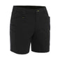 BSHC1018 Stretch Cotton Elastic Waist Cargo Shorts 280gsm Black 102R 40050126 BSHC1018 BBLKR02