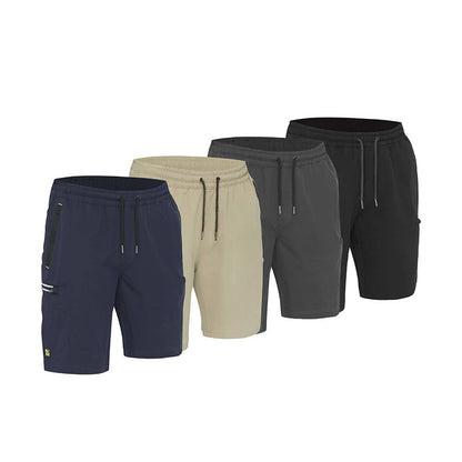 BSHC1333 Flx & Move Stretch Elastic Waist Cargo Shorts 170gsm_BSHC1333