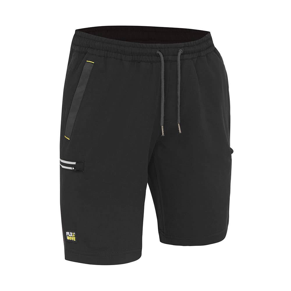 BSHC1333 Flx & Move 4_way Stretch Elastic Waist Cargo Shorts 170gsm Black 97R_40050268_BSHC1333_BBLKR97