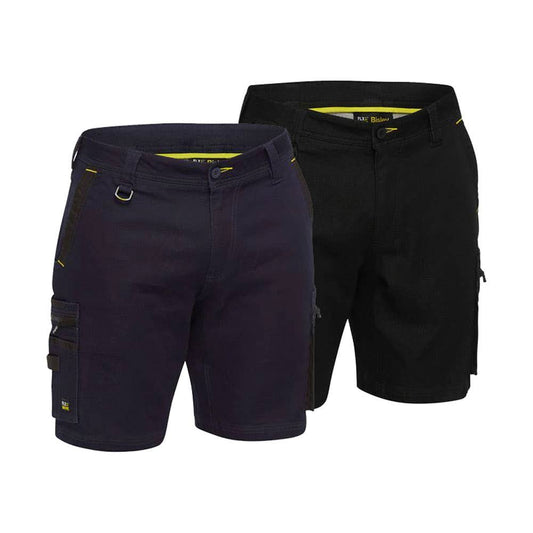 BSHC1335 Flx & Move Stretch Denim Zip Cargo Shorts 265gsm BSHC1335