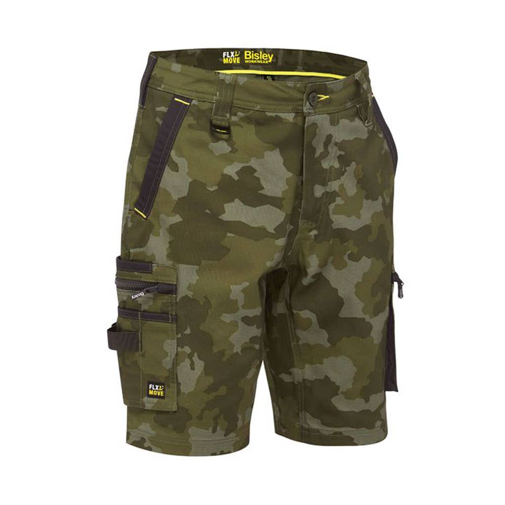 BSHC1337 Flx & Move Stretch Camo Cargo Shorts 280gsm Limited Edition BSHC1337