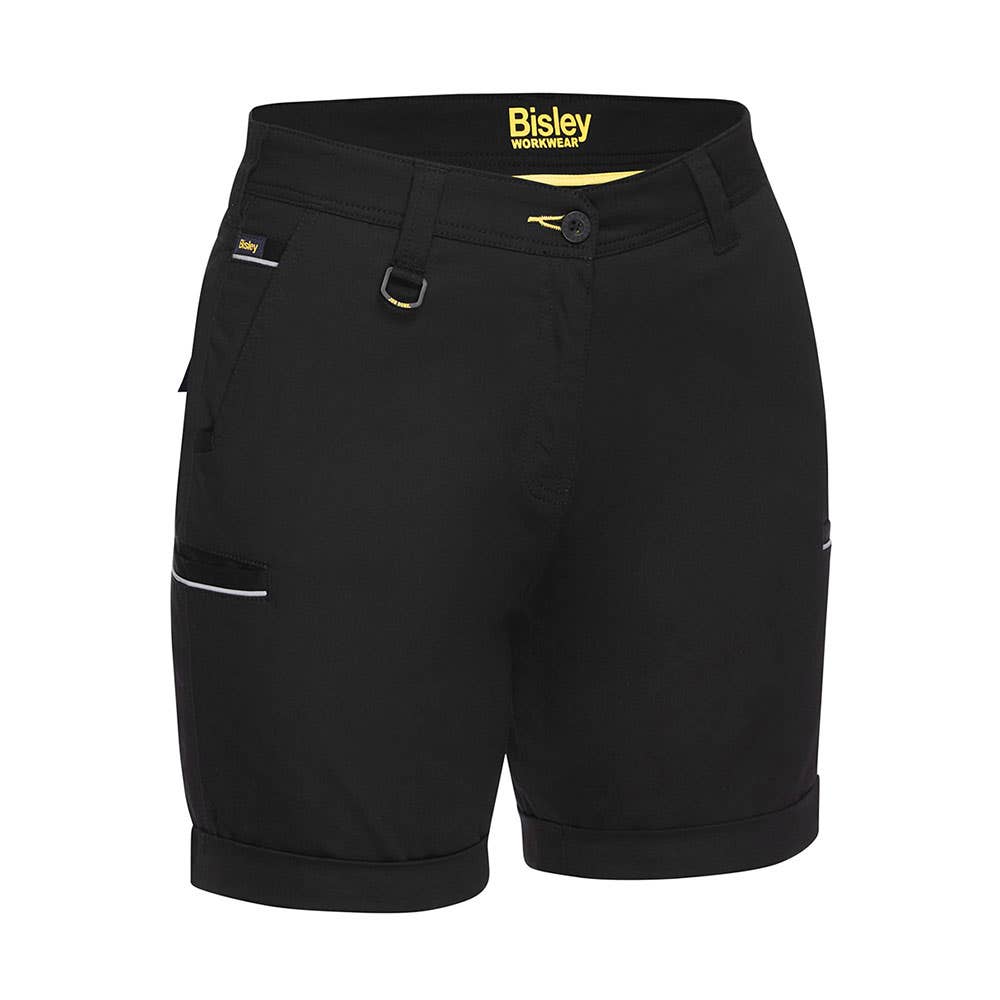 BSHL1015 Women's Stretch Cotton Shorts 280gsm Black 22 40050330 BSHL1015 BBLK22