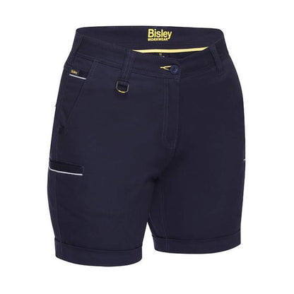 BSHL1015 Women's Stretch Cotton Shorts 280gsm Navy 22 40050328 BSHL1015 BPCT22