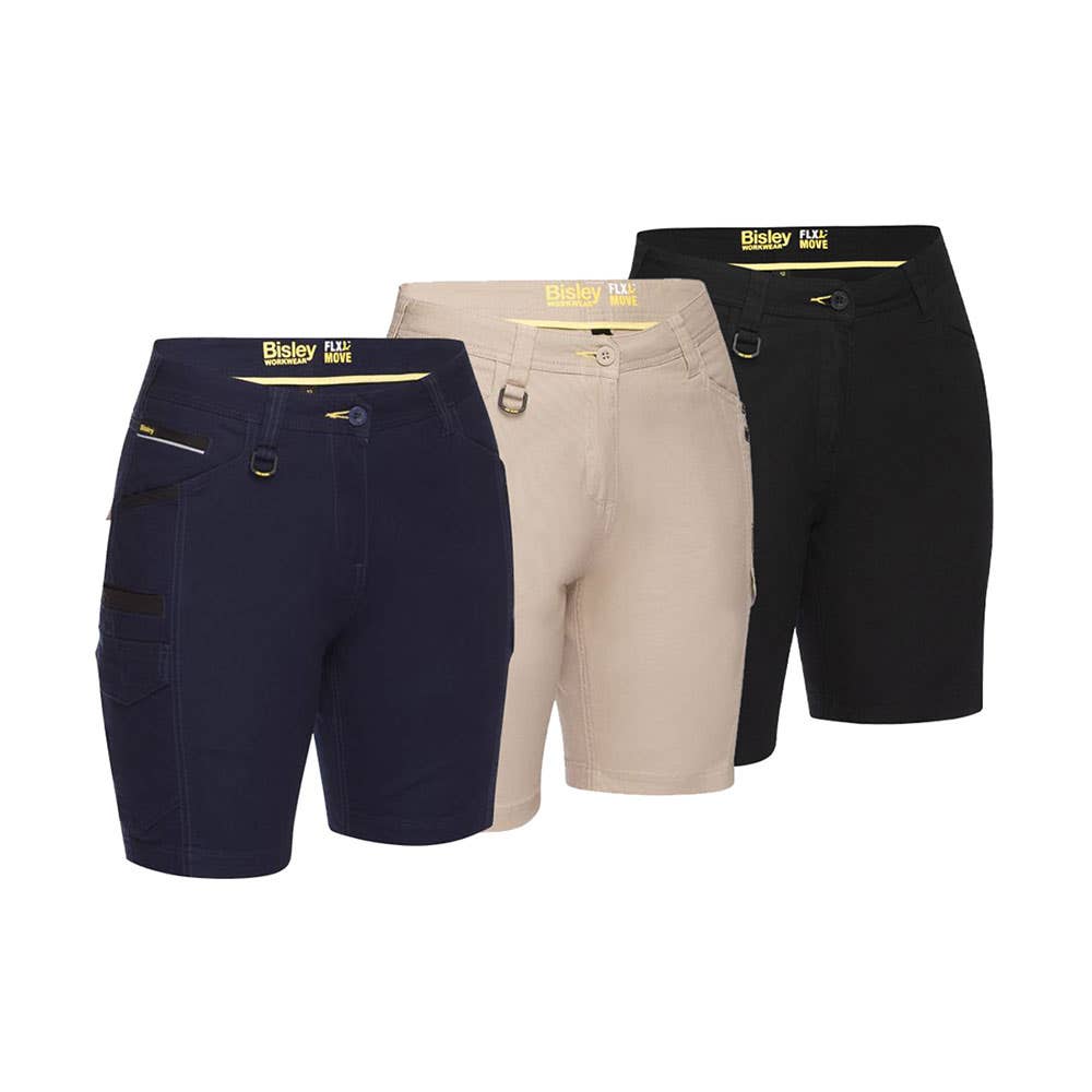 BSHL1044 Flx & Move Women's Cargo Shorts 280gsm BSHL1044