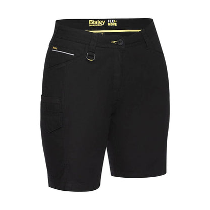 BSHL1044 Flx & Move Women's Cargo Shorts 280gsm Black 10 40050345 BSHL1044 BBLK10