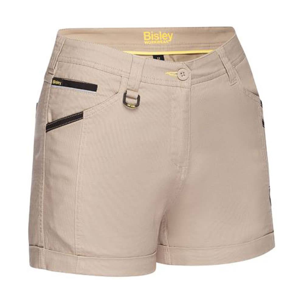 BSHL1045 Flx & Move Women's Short Shorts 280gsm Stone 10 40050353 BSHL1045 BSTN10