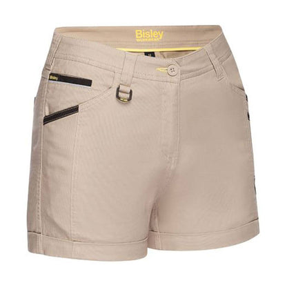 BSHL1045 Flx & Move Women's Short Shorts 280gsm Stone 10 40050353 BSHL1045 BSTN10