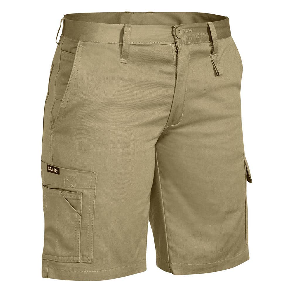 Bisley Womens Lightweight Utility Flat Front Khaki Short 14_258911_BSHL1999_BCDR14