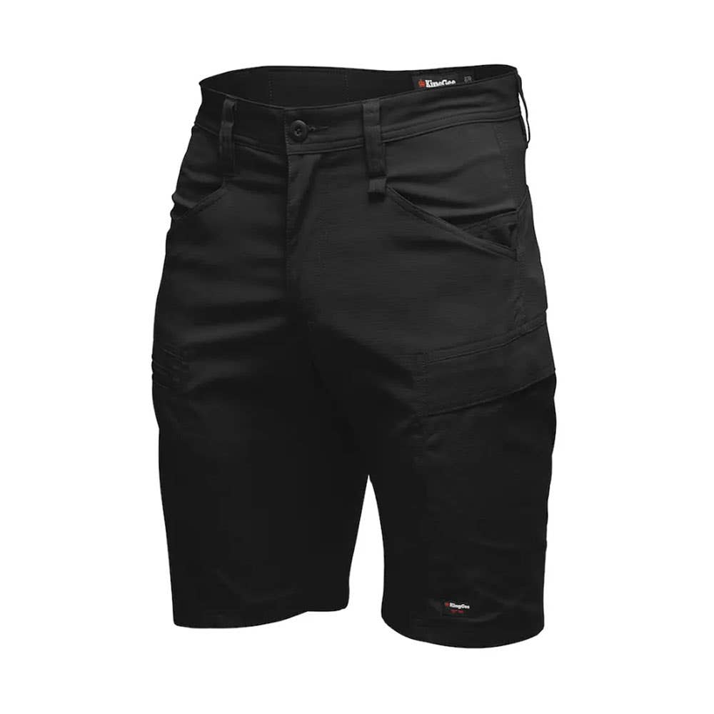King Gee Drycool Cargo Shorts K17013 Black 82R K17013 488199 K17013BLA82R