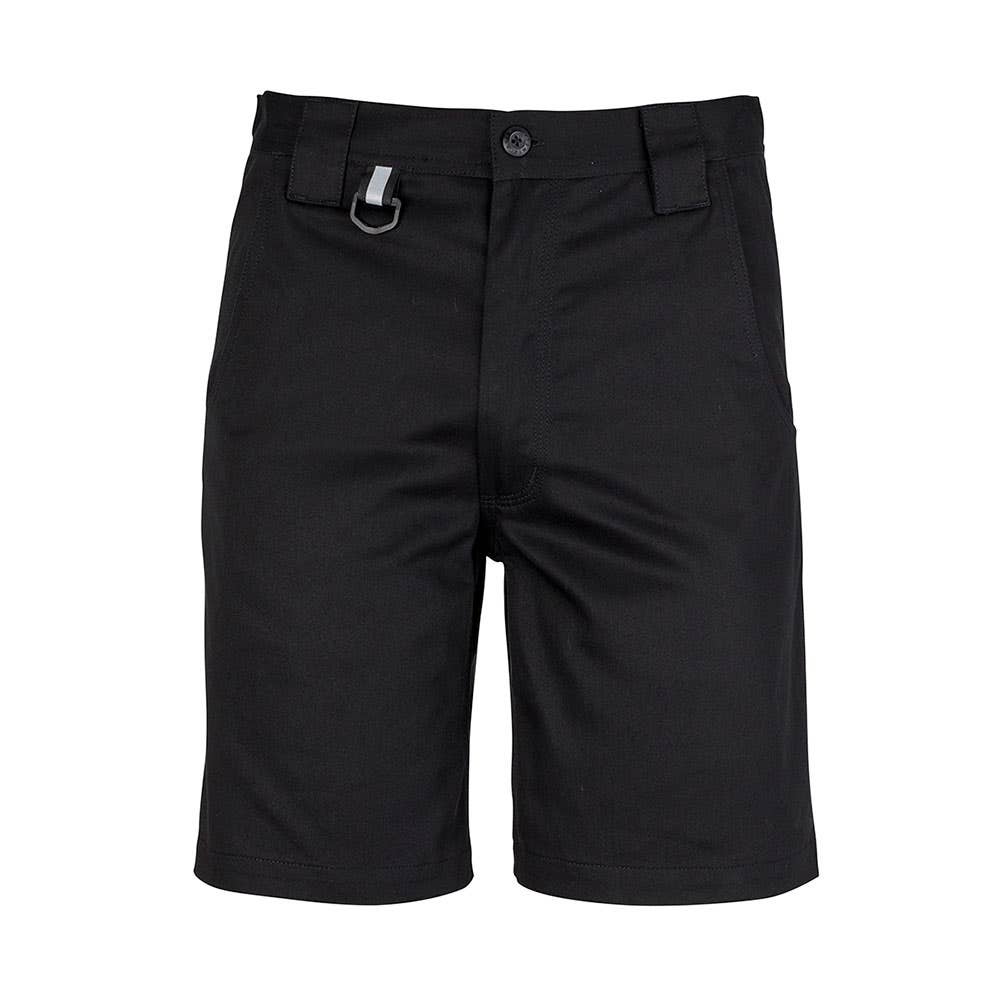 Mens Plain Utility Short Black - 102R 36019557 ZW011-BLK-102R