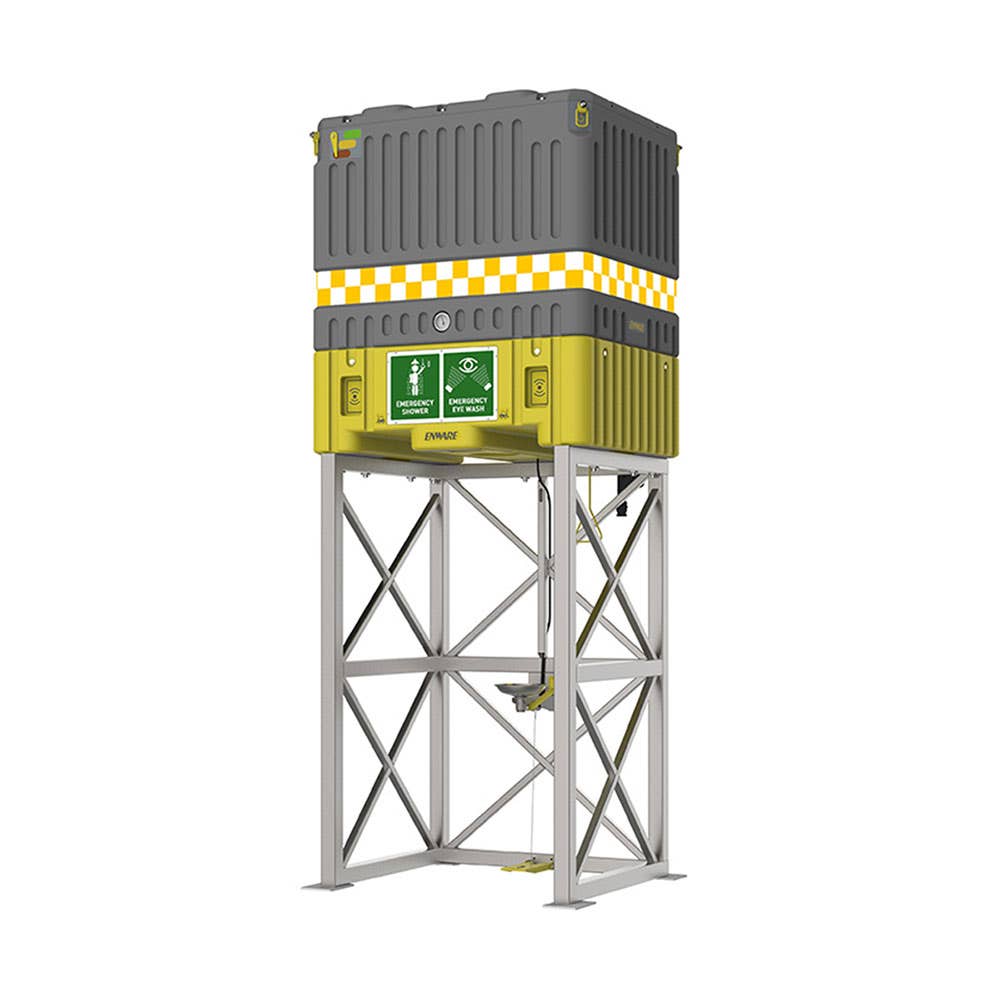 Tank Shower With Single Piece Frame Cat D Cyclone Rated 1,400L 409533 ET1400S
