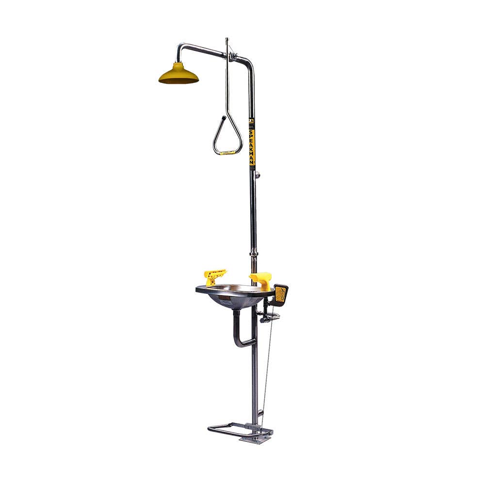 Safety Shower and Eye/Face Wash Unit Hand & Foot Operated 88868692 SE607