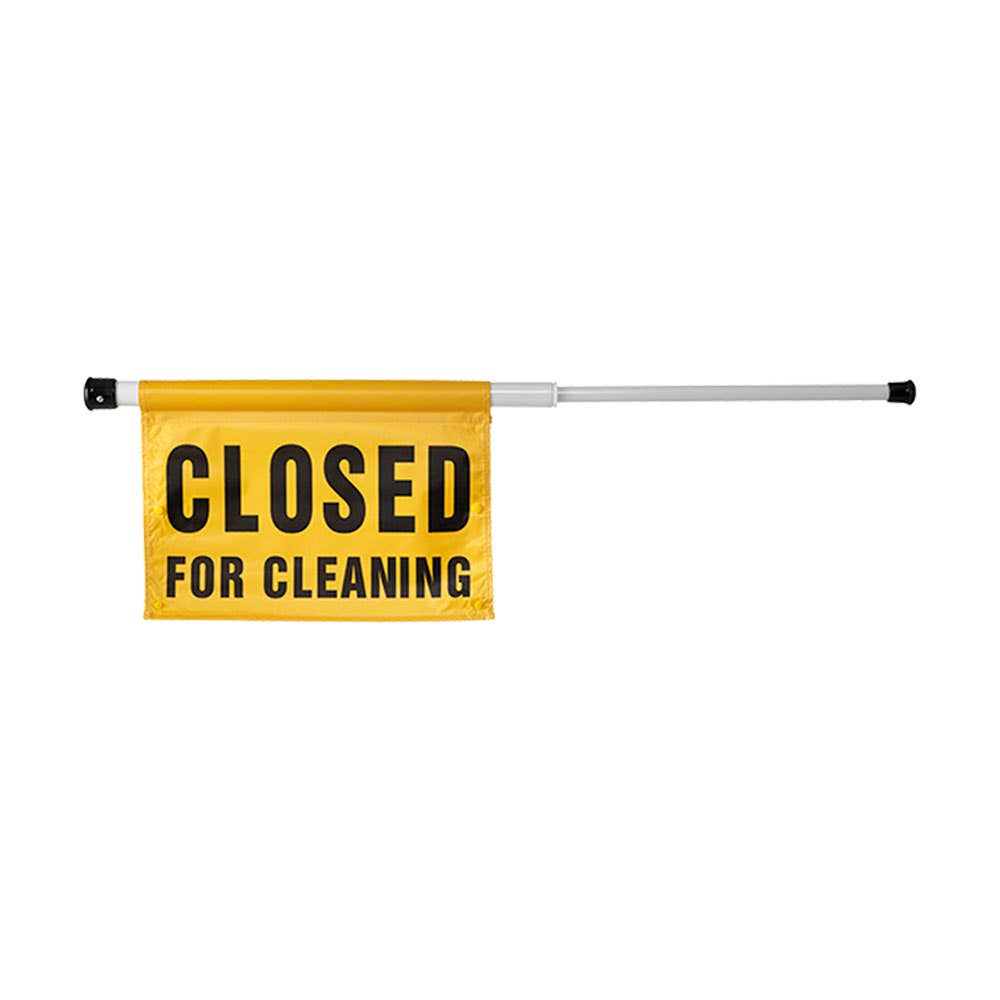 Door Sign CLOSED FOR CLEANING Spring Telescopic Handle 715-1,050mm_199110_165497