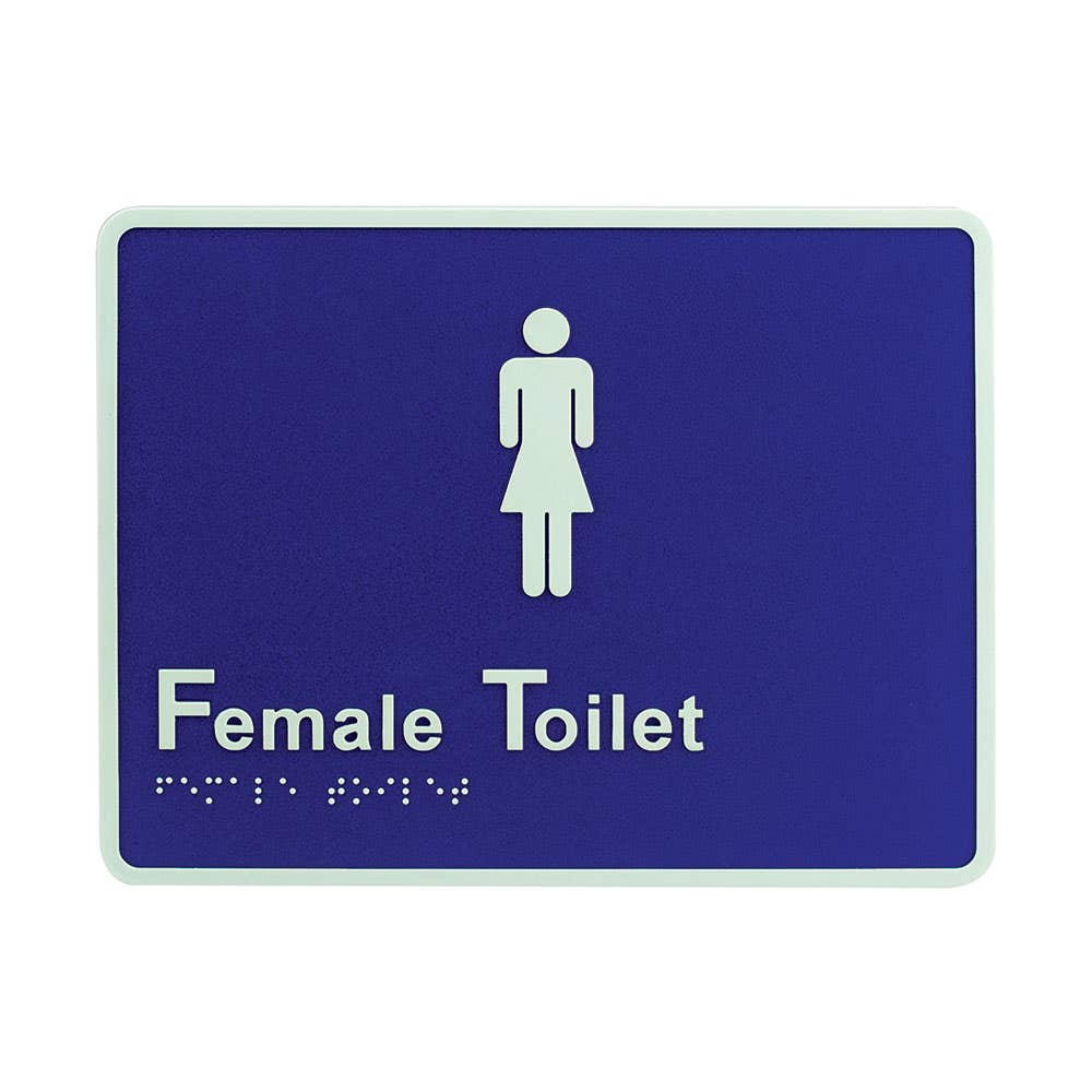 Female Braille Toilet Sign 60018013 BRS1701
