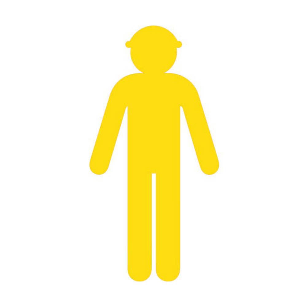 Construction Worker Sign Arms Down Flute 1,500 x 760mm 504347 BS5086