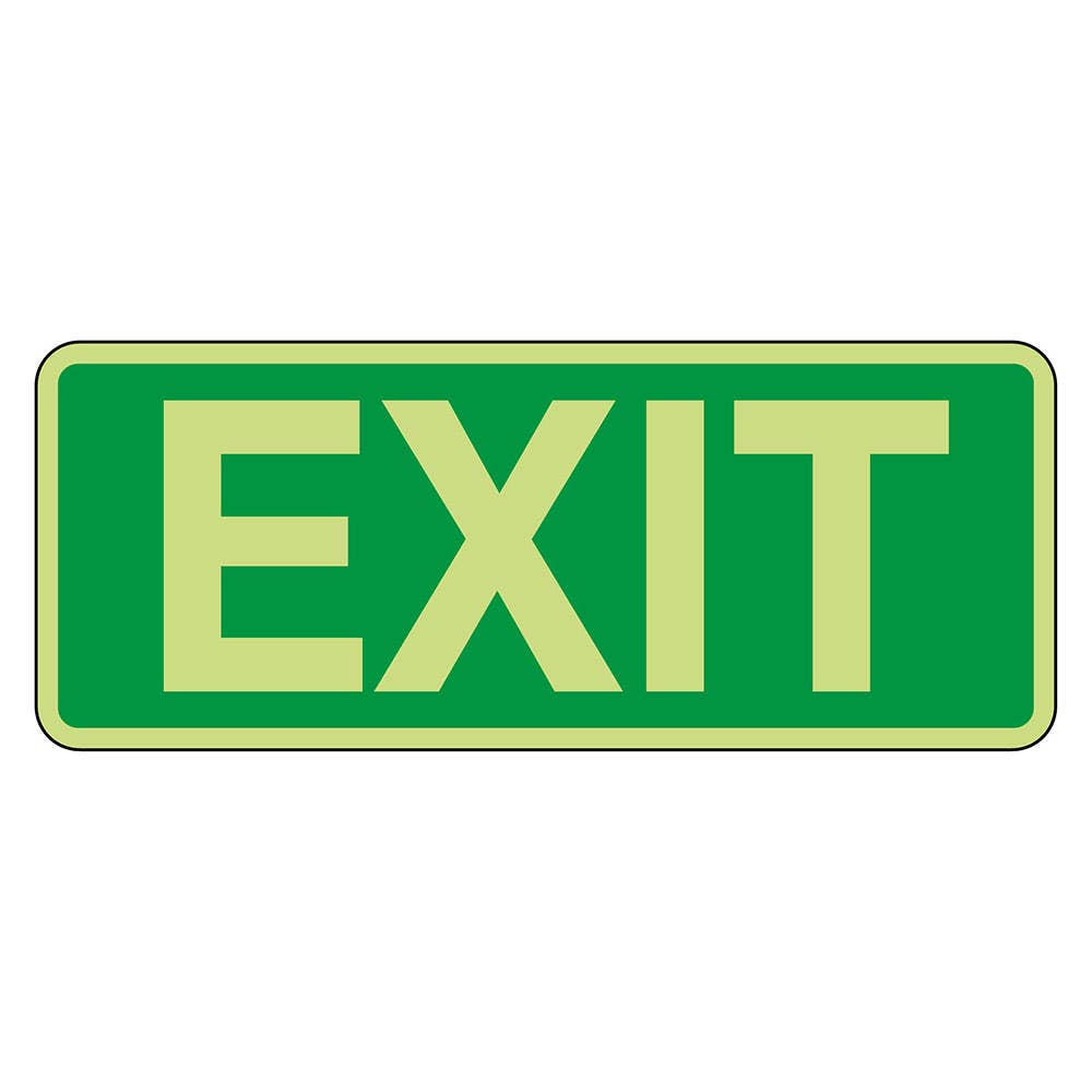 Luminous Sign EXIT 350 x 145mm Metal 251482 601OLM