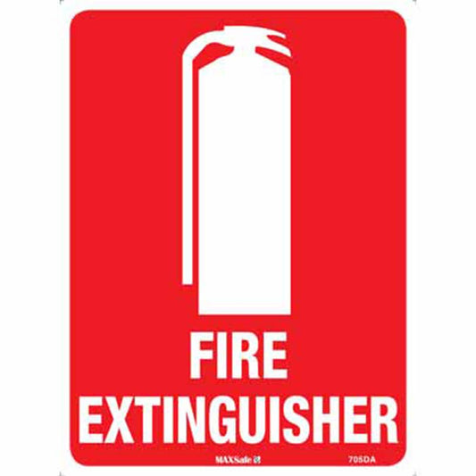FIRE EXTINGUISHER Sign 150 x 225mm Poly 213598 705MSP
