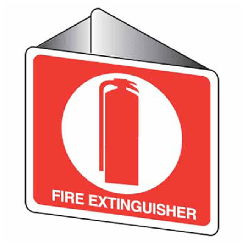 Sign FIRE EXTINGUISHER 225 X 225mm Poly Off Wall 309298 705OWP