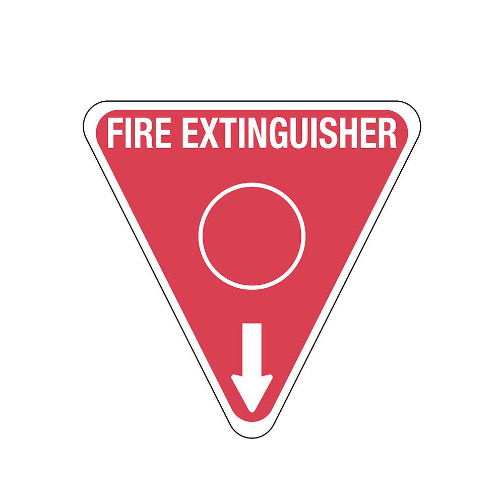 Triangle Fire Extinguisher Marker Water Sign 350mm Poly 40017173 FRL01TRP