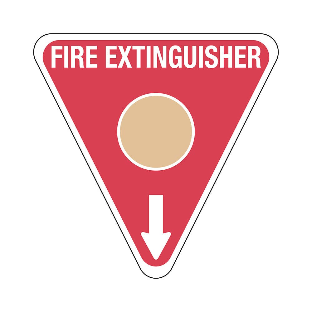 Triangle FIRE EXTINGUISHER MARKER WET CHEMICAL Sign 350mm Poly 40017174 FRL07TRP