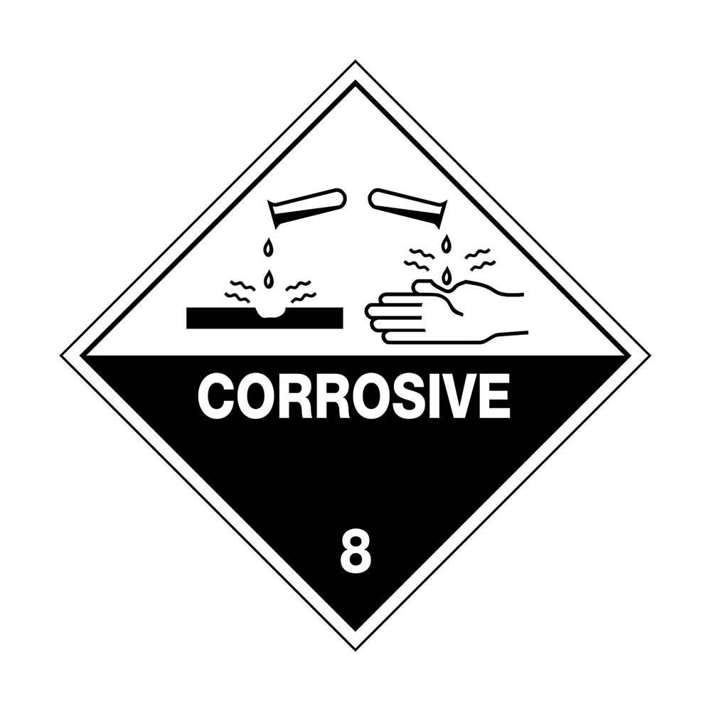 Sign CORROSIVE 8 Diamond Metal 270 x 270mm 249795 HLTM108-M