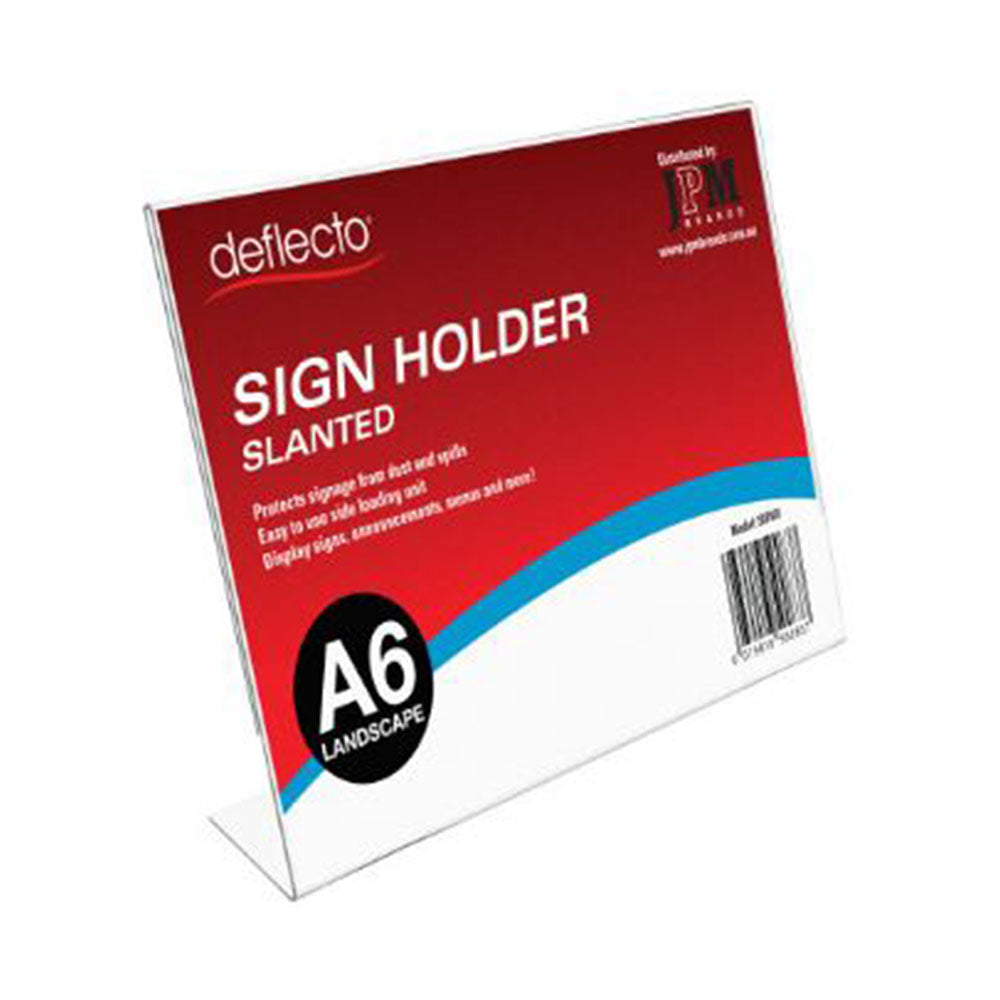 Deflecto A6 Slanted Sign Holder Landscape_1070182_42284