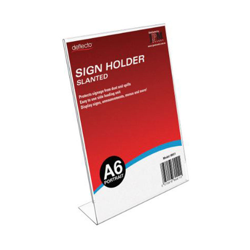 Document Holder A6 Slanted Single Sided Portrait Deflecto  45516_40044340_45516