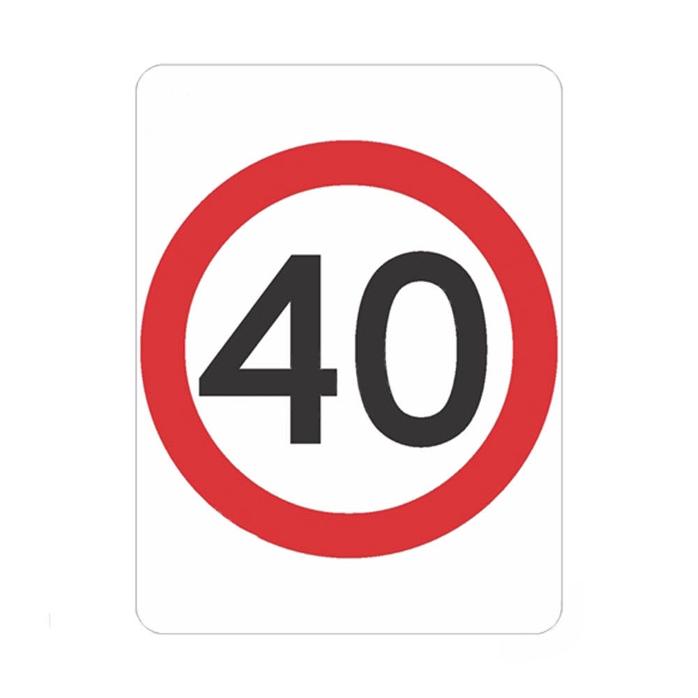 Speed Limit Sign 40km C1 Reflective 450x600 248286 873944