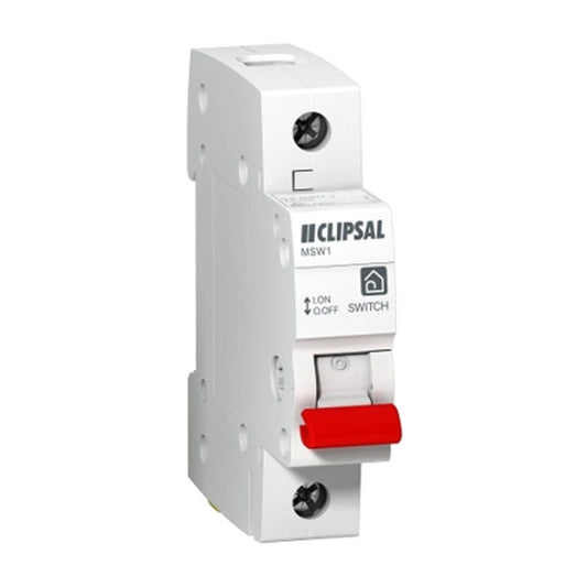 Isolators Single Pole Residential 250V/AC 250V/40A Clipsal 95258597 CLIRMSW180