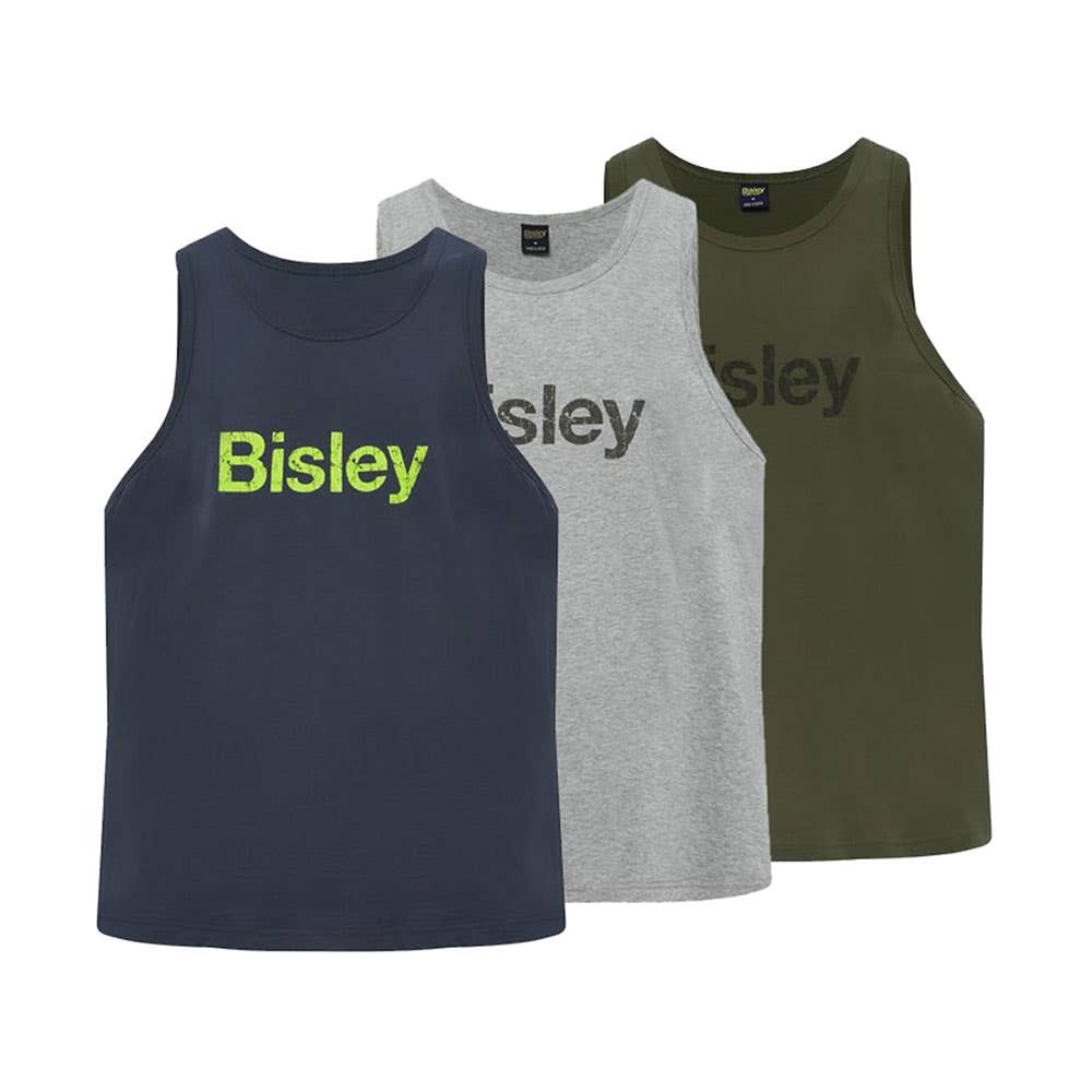 BKS063 Lightweight Cotton Logo Singlet BKS063