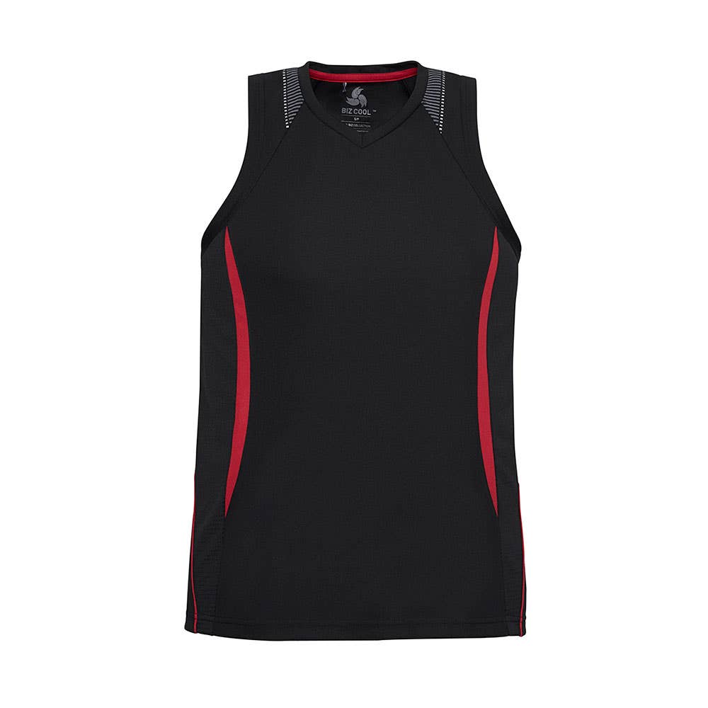 Mens Razor Singlet - Blk/Red - L 463553 SG407M-BLK/RED-L